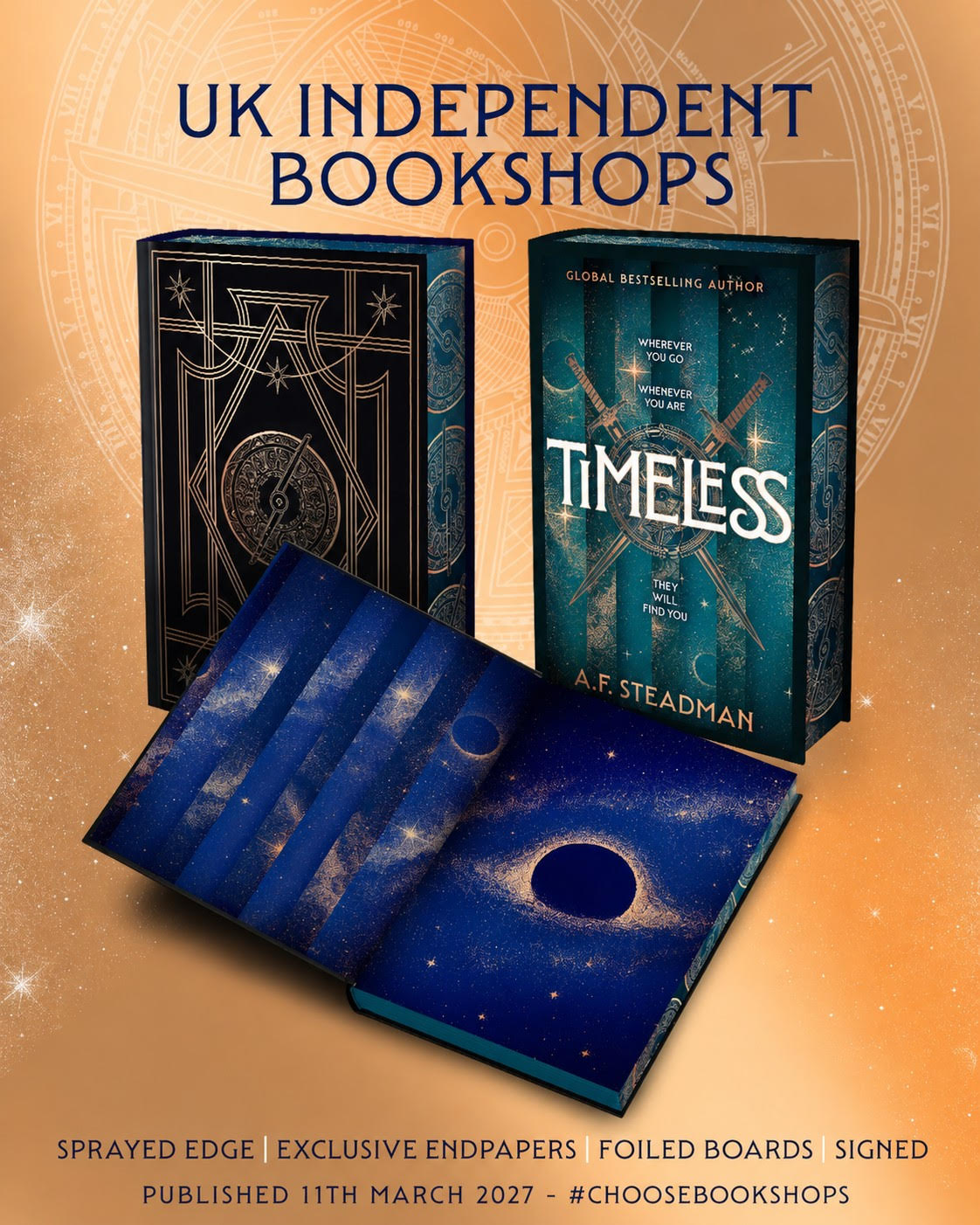 TIMELESS BY A.F. STEADMAN | SIGNED | INDEPENDENT BOOKSHOP EDITION | PREORDER - Image 2